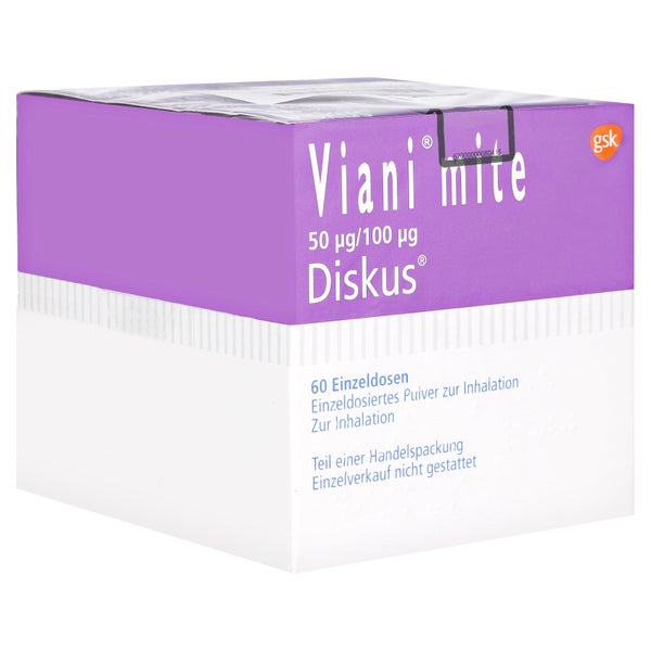 VIANI mite 50 µg/100 µg Diskus Einzeldos.Inh.-Plv. 3X60 St