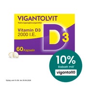 Produktabbildung: VIGANTOLVIT® Vitamin D3 2000 I.E. 60 St