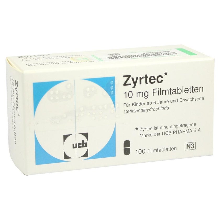 Zyrtec 10 mg Filmtabletten - Reimport 100 St