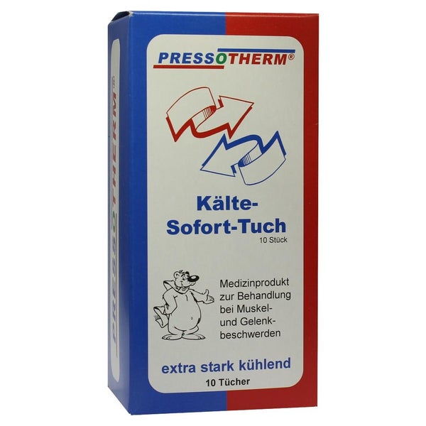 Pressotherm Kälte Sofort Tuch 10 St