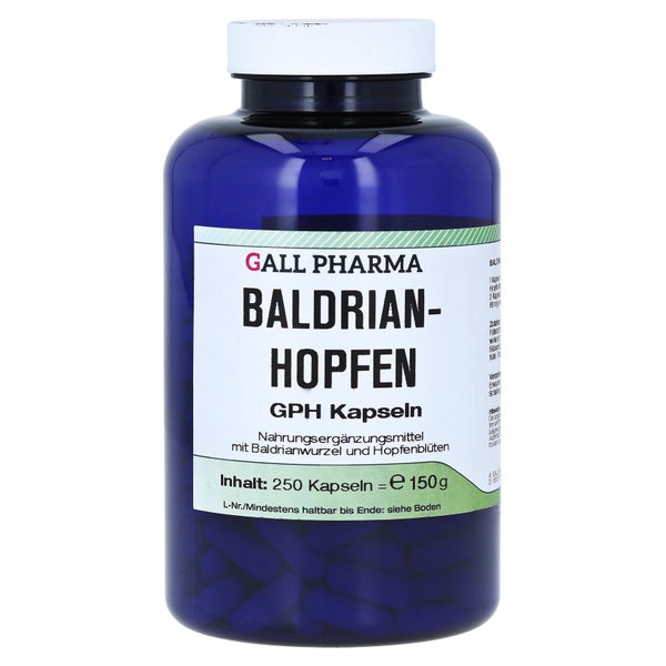 Baldrian Hopfen GPH Kapseln 250 St