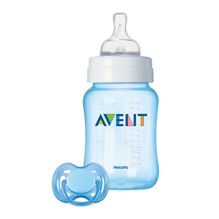 Avent Geschenkset Klassik Fla.260ml+Schnuller 1 St
