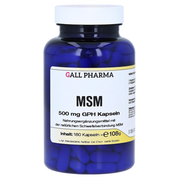 MSM 500 mg GPH Kapseln 180 St