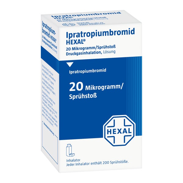 IPRATROPIUMBROMID HEXAL 20 Mikrogramm/Sprühstoß 10 ml