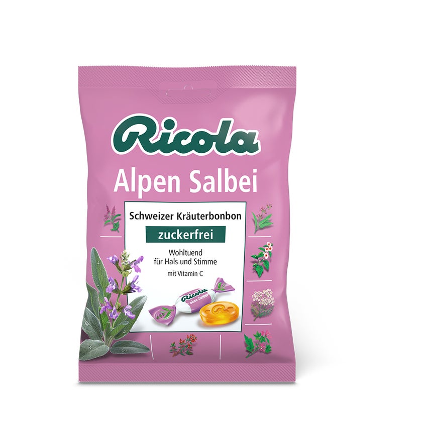 Ricola Alpen Salbei ohne Zucker 75 g