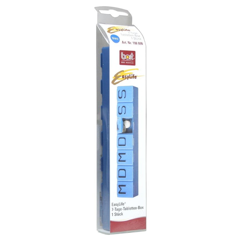 BORT Easylife 7-tage-tablettenbox blau 1 St