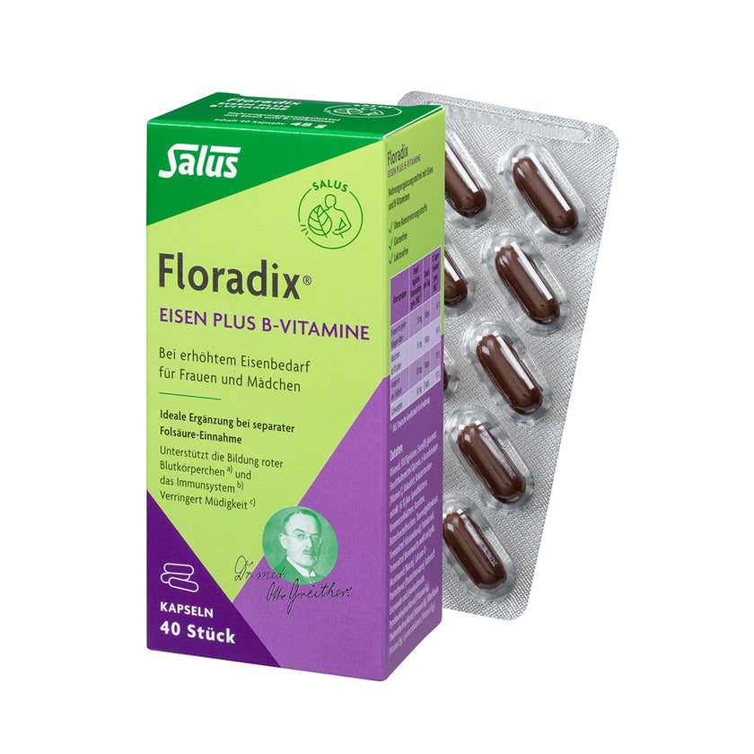 Floradix Eisen plus B-Vitamine Kapseln 40 St