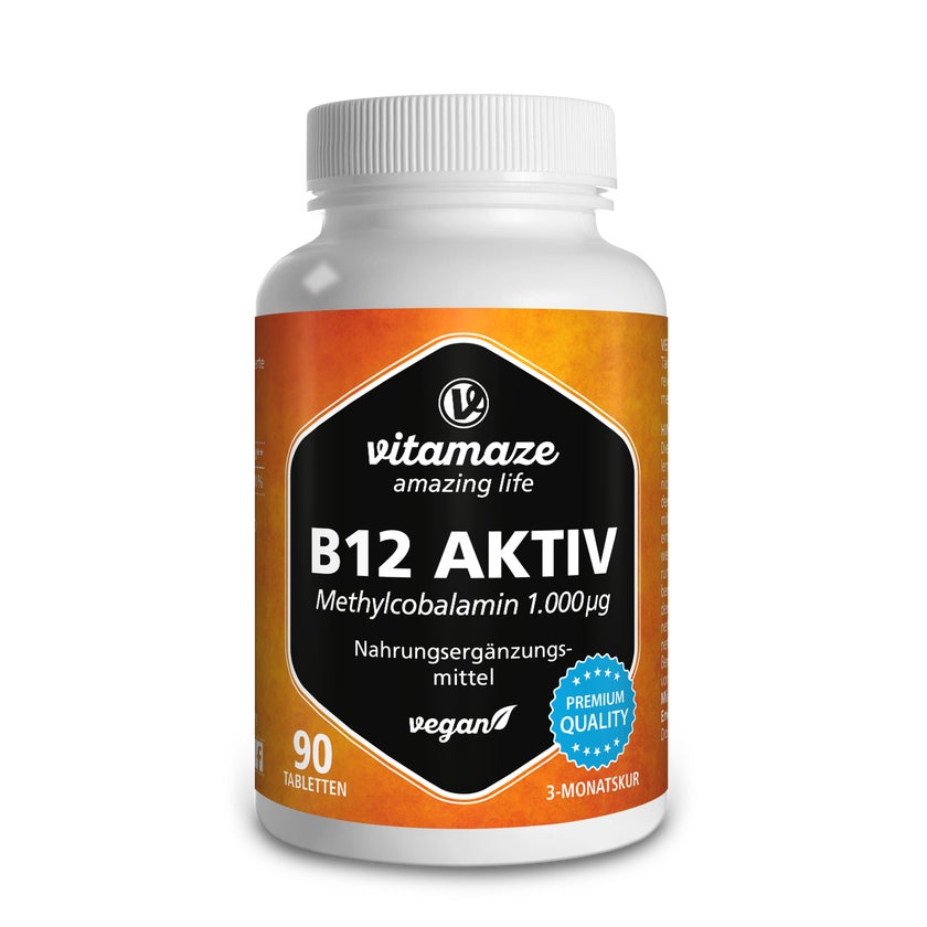 B12 Aktiv 1.000 µg vegan 90 St