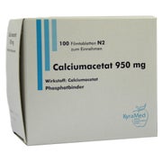 Produktabbildung: Calciumacetat 950 mg Filmtabletten 100 St
