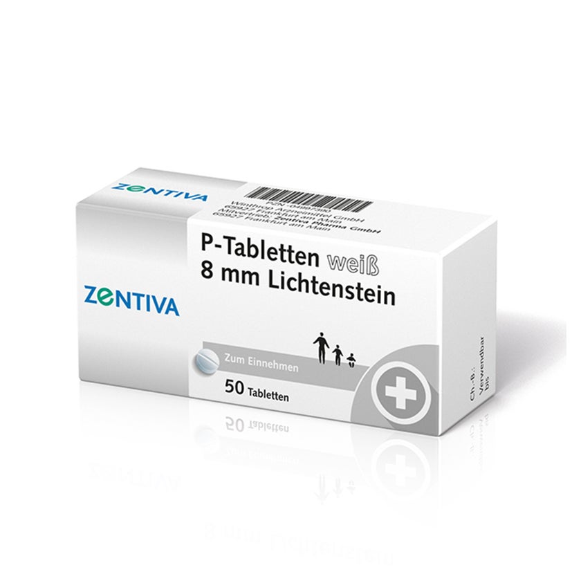 P Tabletten weiß 8 mm 50 St