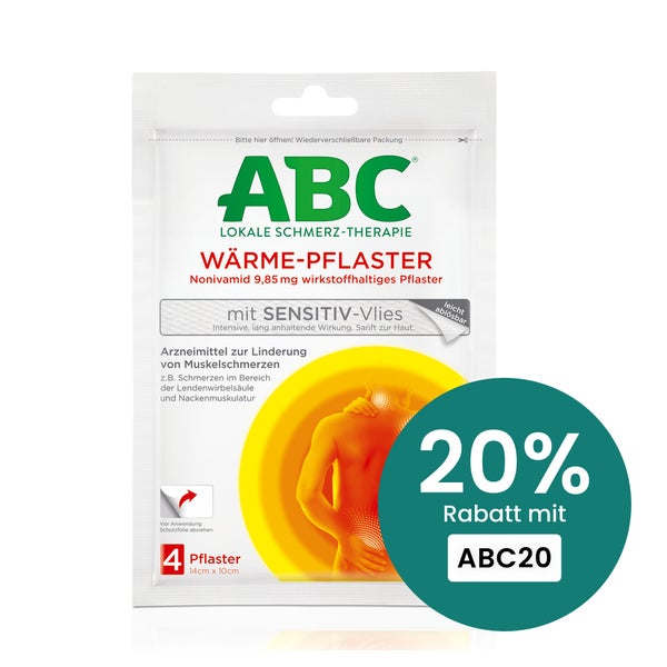 Hansaplast med ABC Wärme-Pflaster mit Sensitiv-Vlies 4 St