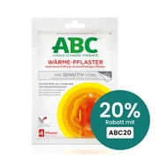 Produktabbildung: Hansaplast med ABC Wärme-Pflaster mit Sensitiv-Vlies 4 St