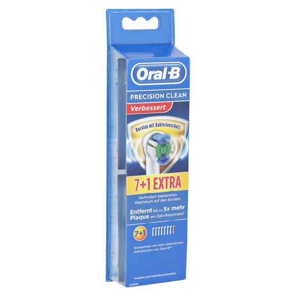ORAL B Aufsteckbürsten Prec.Clean Bakter 8 St