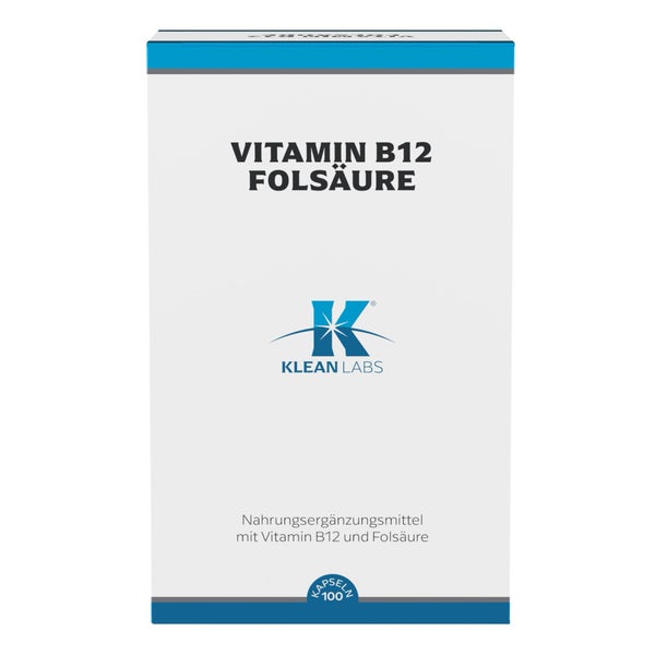 Klean Labs Vitamin B12 / Folsäure 100 St