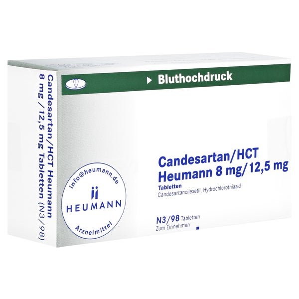 CANDESARTAN/HCT Heumann 8 mg/12,5 mg Tabletten 98 St