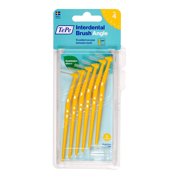TEPE Angle Interdentalbürste 0,7mm gelb 6 St