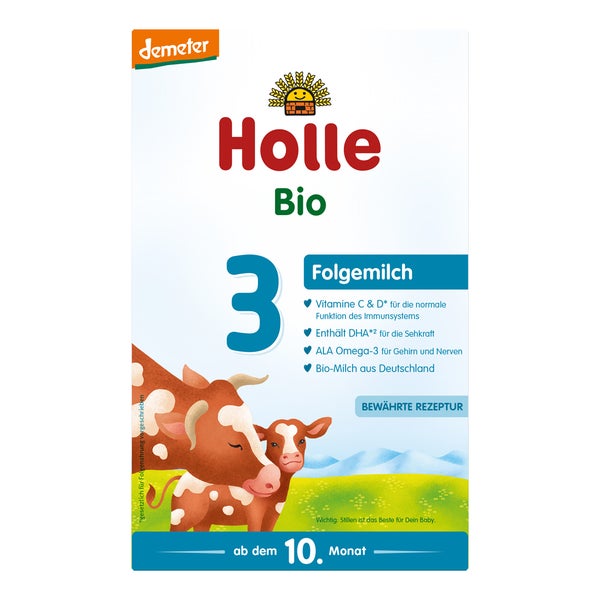 Holle Bio Säuglings Folgemilch 3 600 g