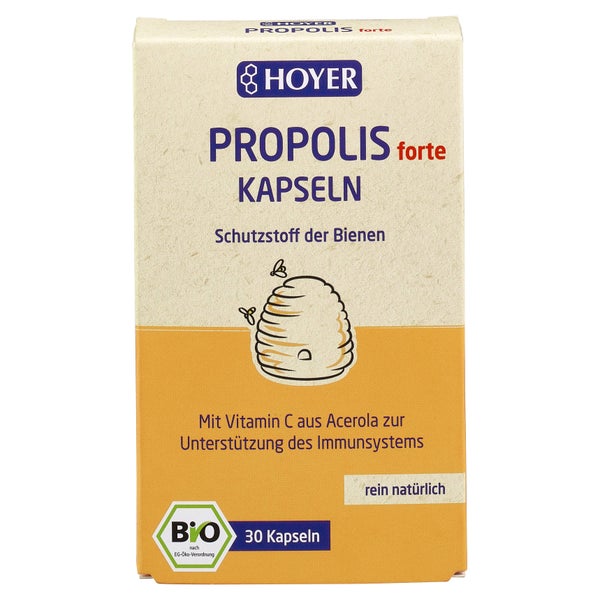 HOYER Propolis forte Kapseln BIO 30 St