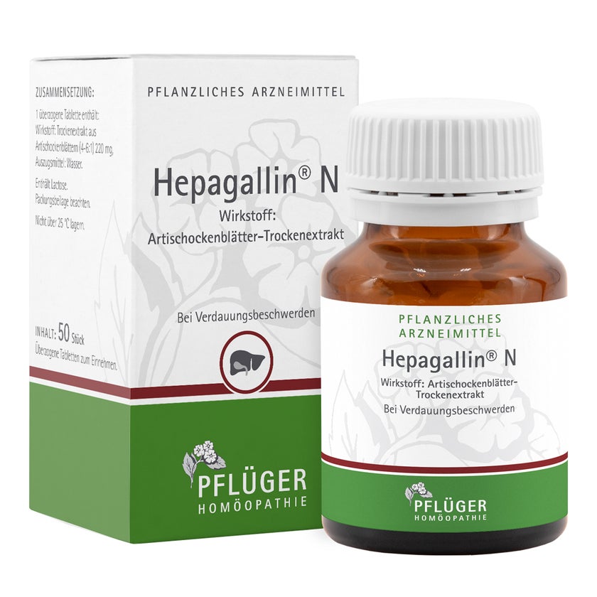 Hepagallin N Dragees 50 St