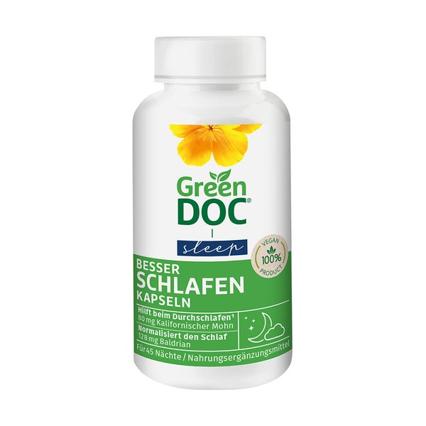 Greendoc Besser Schlafen m.Mohn u.Baldri 90 St
