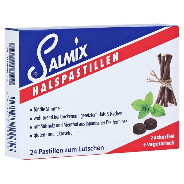 Salmix Halspastillen zuckerfrei 24 St