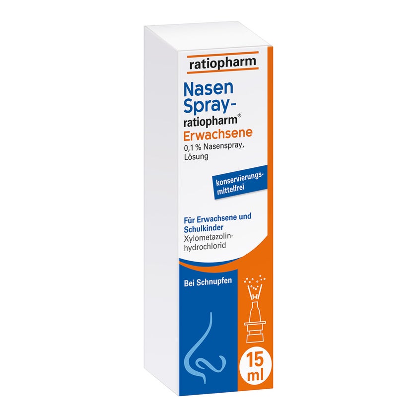 Nasenspray-ratiopharm Erwachsene - bei Schnupfen 15 ml