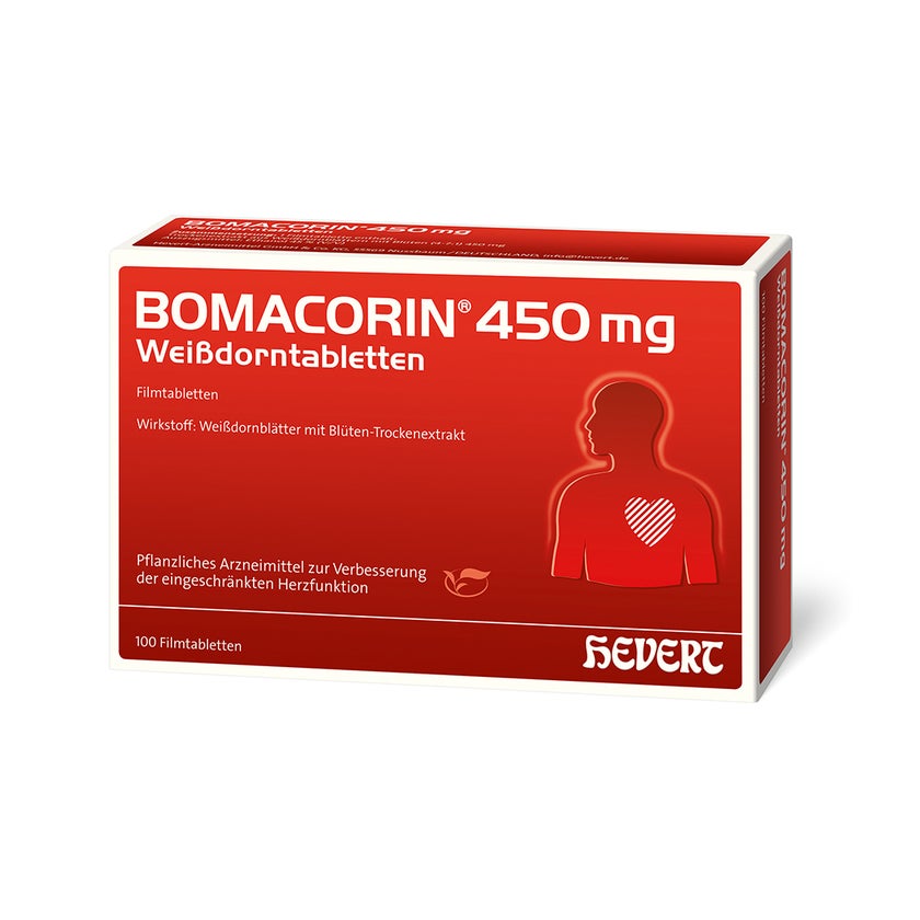 Bomacorin 450 mg Weißdorntabletten 100 St