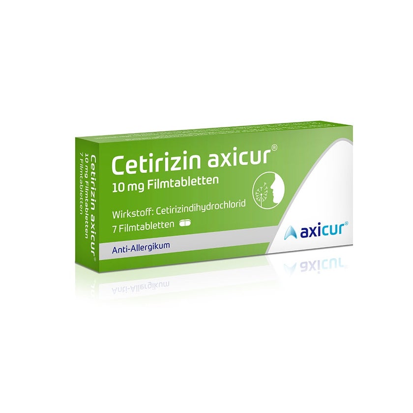 Cetirizin axicur® 10 mg Antiallergikum 7 St