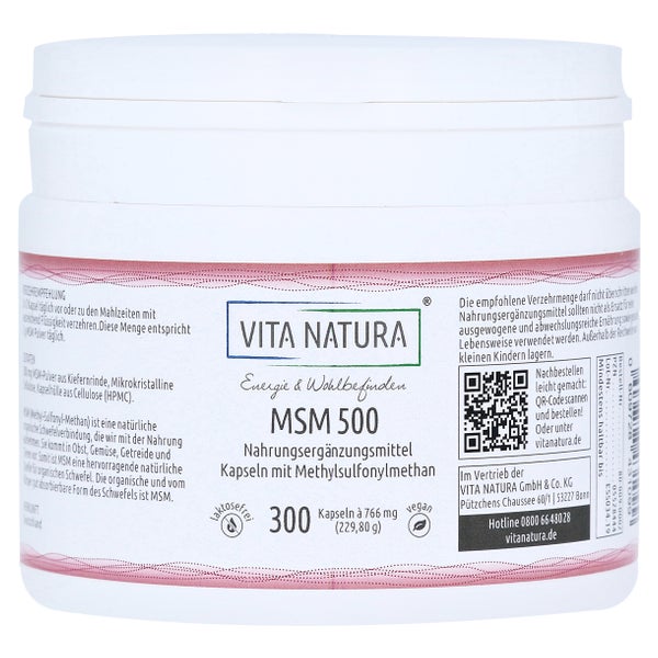 MSM Kapseln 500 mg 300 St