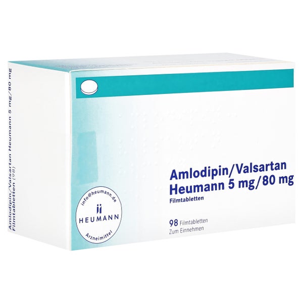 AMLODIPIN/Valsartan Heumann 5 mg/80 mg 98 St