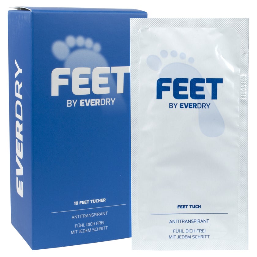 EVERDRY Antitranspirant Feet Tücher 10 St