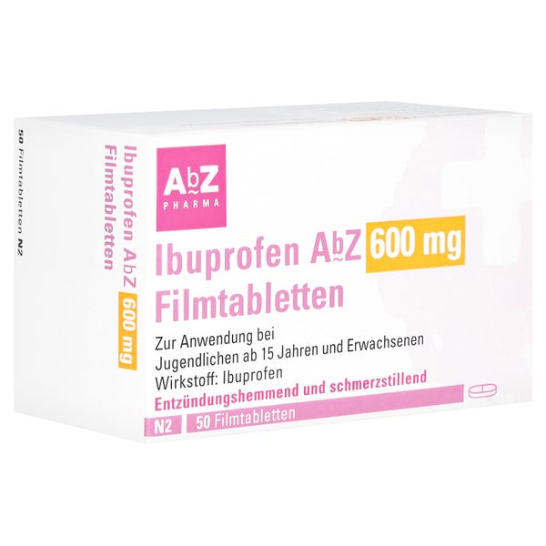 Ibuprofen AbZ 600 mg Filmtabletten 50 St