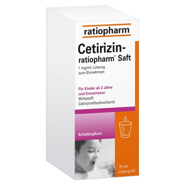 Cetirizin ratiopharm Saft 75 ml