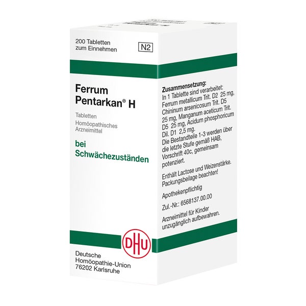Ferrum Pentarkan H Tabletten 200 St