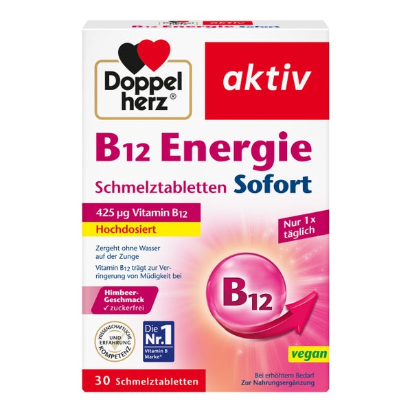 Doppelherz aktiv B12 Energie Sofort Schmelztabletten 30 St