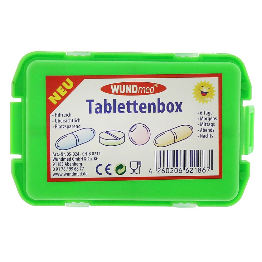 Tablettenbox mit 10-fächern farbig sorti 1 St