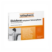 Produktabbildung: Diclofenac-ratiopharm® Schmerzpflaster 5 St
