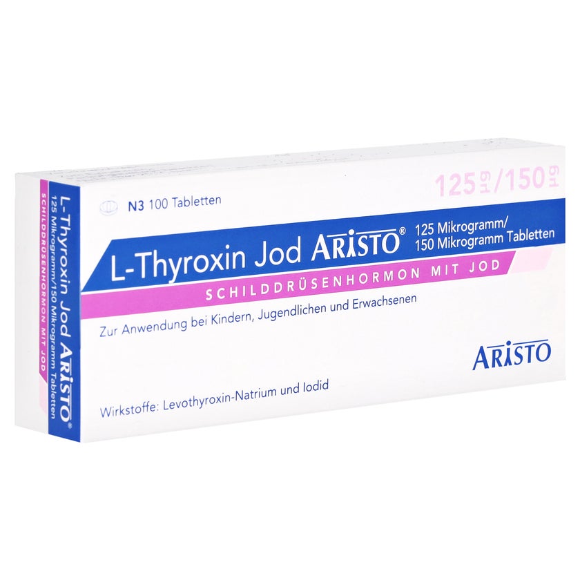 L-THYROXIN Jod Aristo 125 µg/150 µg Tabletten 100 St