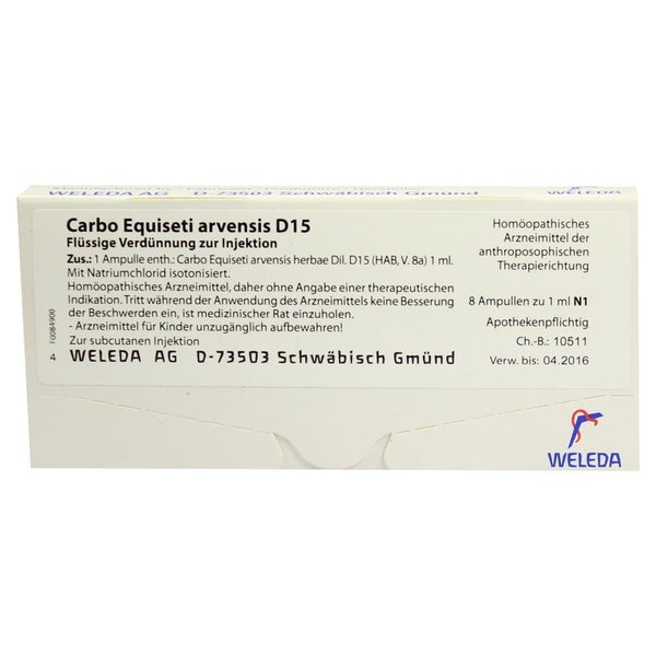 Carbo Equiseti Arvensis D 15 Ampullen 8X1 ml