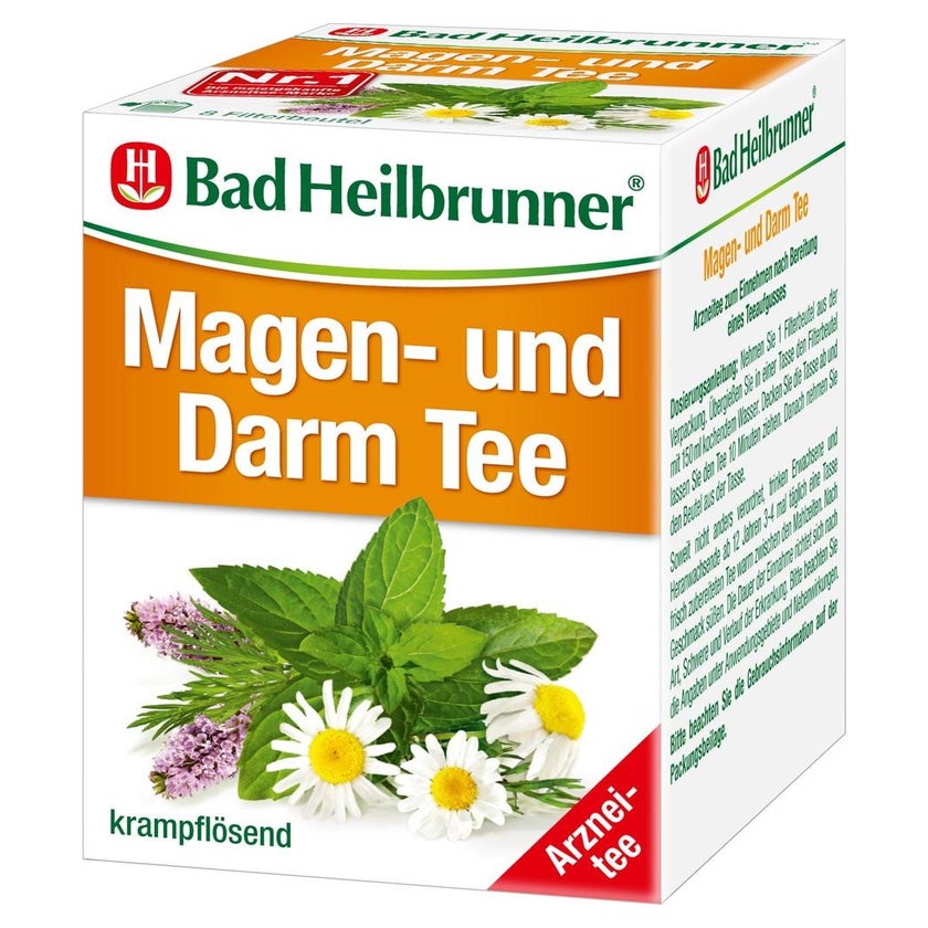 BAD Heilbrunner Magen- und Darm Tee N Fi 8X1,75 g
