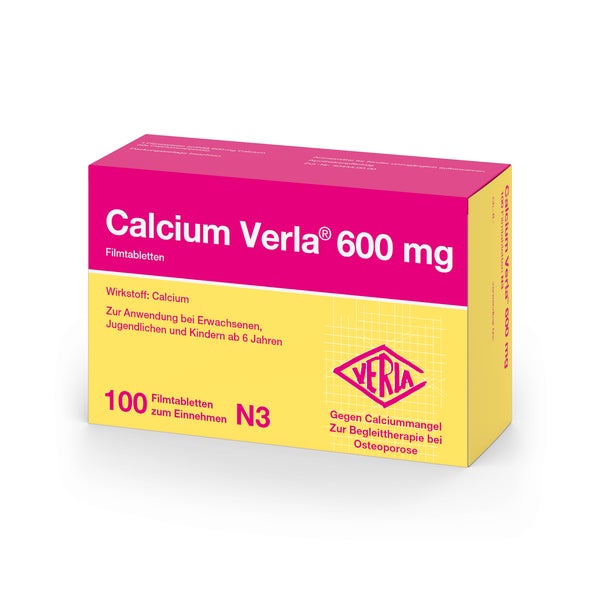 Calcium Verla 600 mg Filmtabletten 100 St