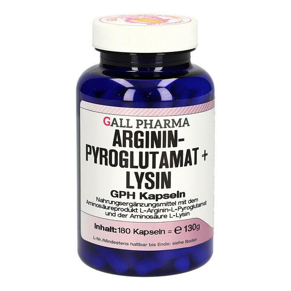 Argininpyroglutamat+lysin GPH Kapseln 180 St