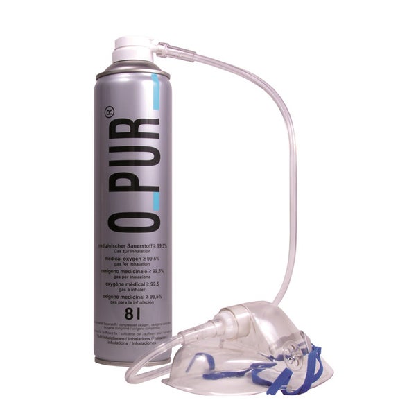 O PUR Sauerstoff Dose inkl.Maske u.Schla 8 l