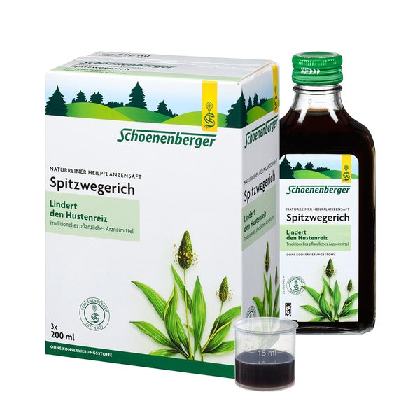 Schoenenberger naturreiner Heilpflanzensaft Spitzwegerich 3X200 ml