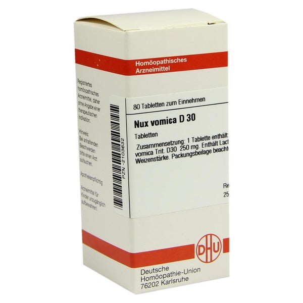 NUX Vomica D 30 Tabletten 80 St