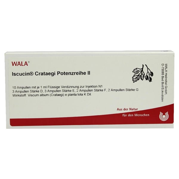 Iscucin Crataegi Potenzreihe II Ampullen 10X1 ml