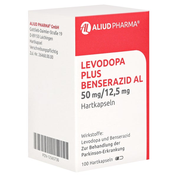 LEVODOPA plus Benserazid AL 50 mg/12,5 mg Hartkps. 100 St