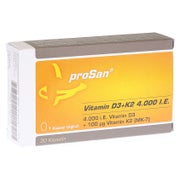 Produktabbildung: proSan Vitamin D3+K2 4.000 I.E. 30 St