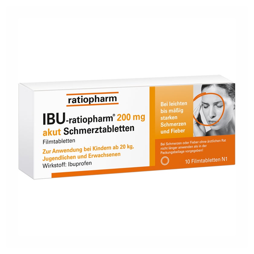 IBU ratiopharm 200 mg akut Schmerztabletten 10 St