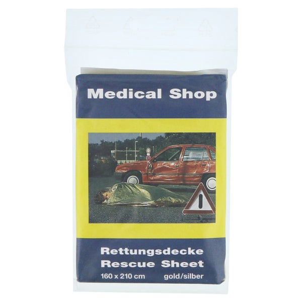 Rettungsdecke Ypsisave 160x210 cm gold/s 1 St